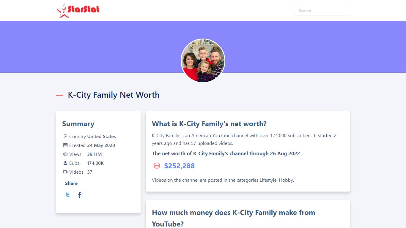 K-City Family Net Worth, Income & Earnings (2022) - StarStat